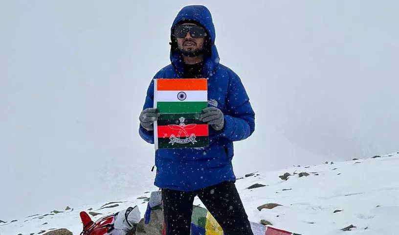 तेलंगाना के युवा पर्वतारोही ने लद्दाख की दो चोटियां सर कर रचा नया कीर्तिमान