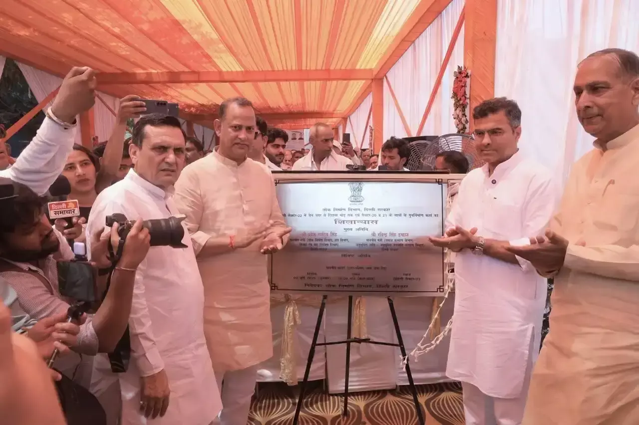 New Delhi: मंत्री रविंद्र इंद्राज द्वारा 47.26 करोड़ की योजनाओं का शिलान्यास