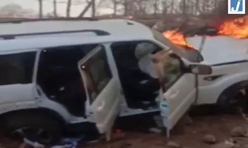 कांग्रेस विधायक की कार दुर्घटनाग्रस्त, हादसे में बाल-बाल बचे