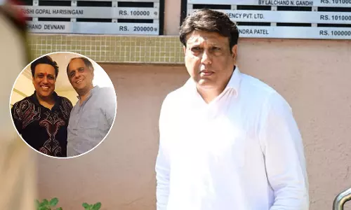 गोविंदा ने मुंबई में पहलाज निहलानी को दी अंतिम श्रद्धांजलि