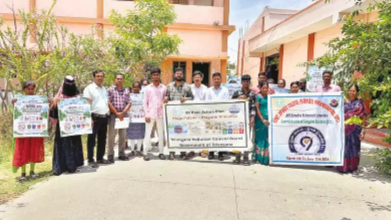 Telangana: छात्रों को प्रदूषण के नुकसानदायक असर के बारे में बताया गया