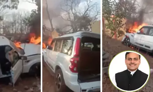 सिवनी में बड़ा हादसा: कांग्रेस विधायक योगेंद्र सिंह बाबा की SUV दीवार से टकराई, आग लगी