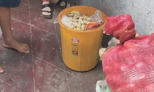 खराब मोमोस नष्ट, खाद्य विभाग ने ठेलों में दी दबिश