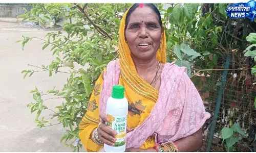 नैनो उर्वरकों के प्रयोग से ग्राम उतई की महिला किसान अंजनी ने गेंहू की फसल में हासिल किया बंपर उत्पादन