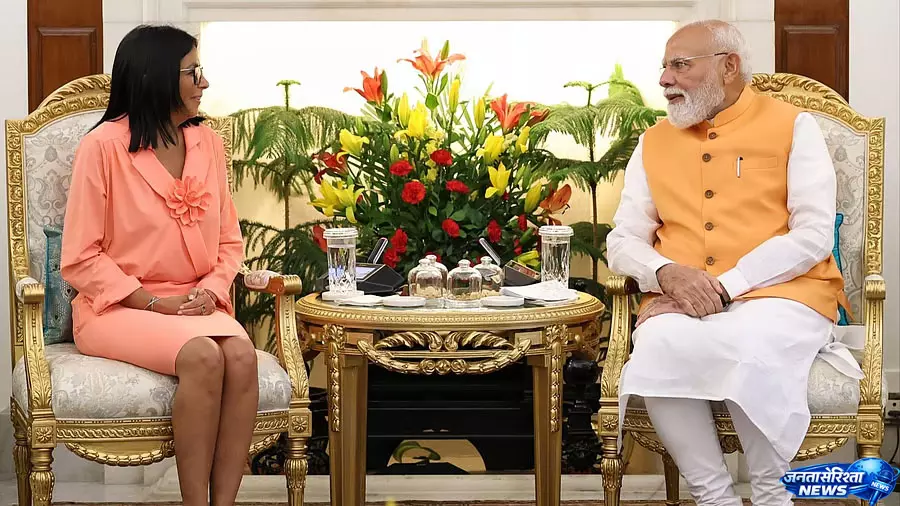 PM Modi ने वेनेजुएला के वाइस प्रेसिडेंट से की ऊर्जा और निवेश पर चर्चा PM Modi ने वेनेजुएला के वाइस प्रेसिडेंट से की ऊर्जा और निवेश पर चर्चा