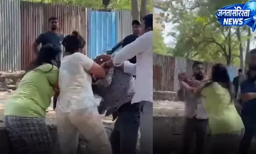 Navi Mumbai : पुलिस स्टेशन में शिवसेना नेता महेश कोटियाल पर महिला द्वारा हमला