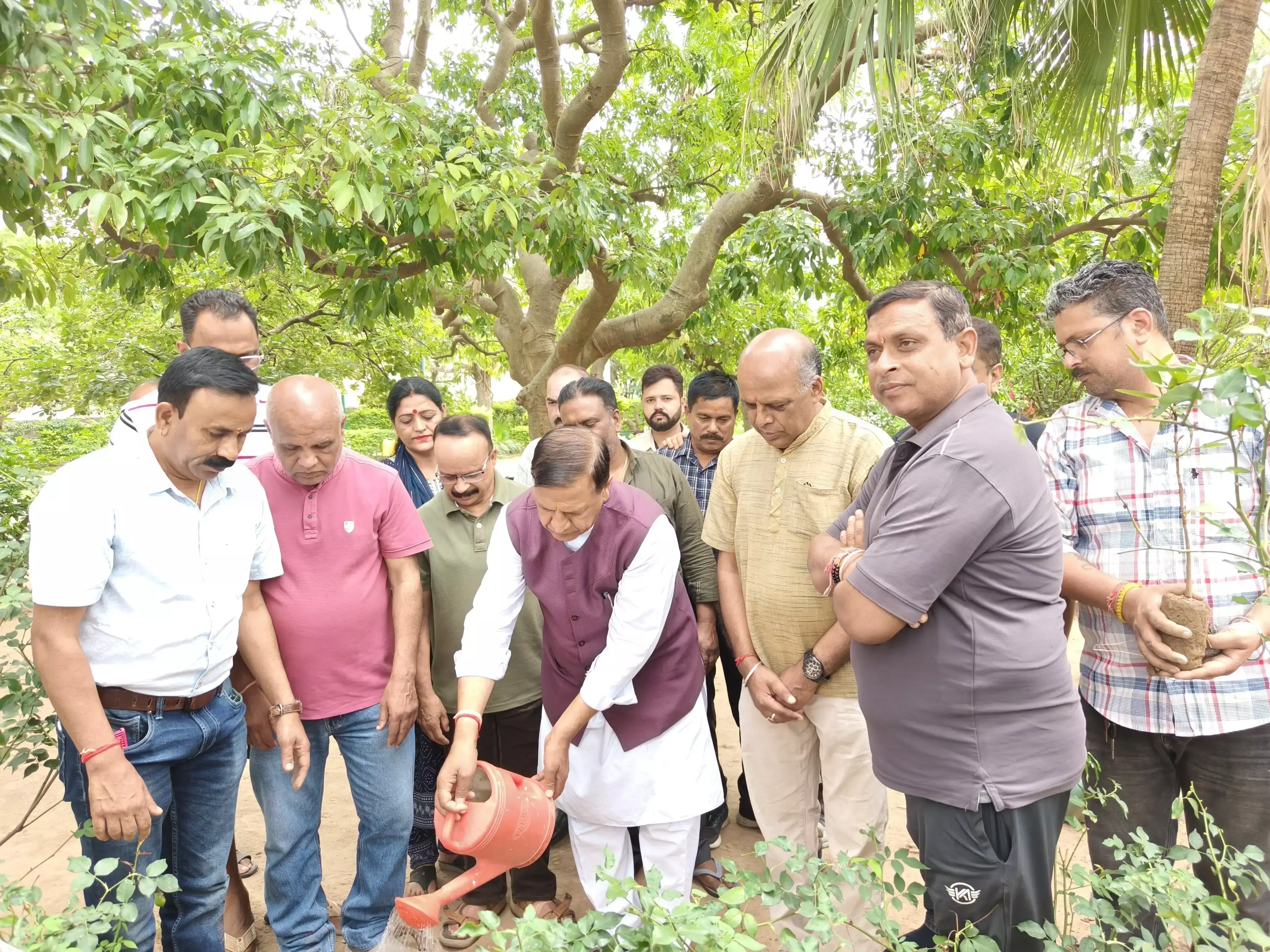 Nahan: पर्यावरण दिवस पर भाजपा का पौधारोपण अभियान, हर पोलिंग बूथ पर 25 पौधे