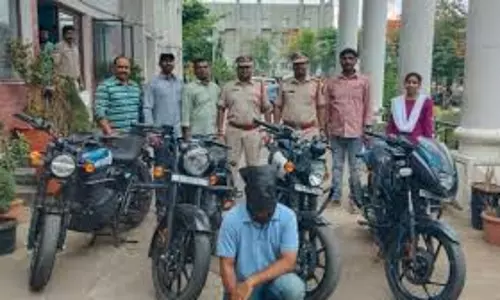 RGIA पुलिस ने सीरियल बाइक चोर को पकड़ा, चार चोरी की मोटरसाइकिलें बरामद