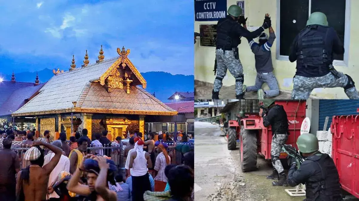 Sabarimala में आतंकी हमले पर सुरक्षा अभ्यास, मॉक ड्रिल आयोजित