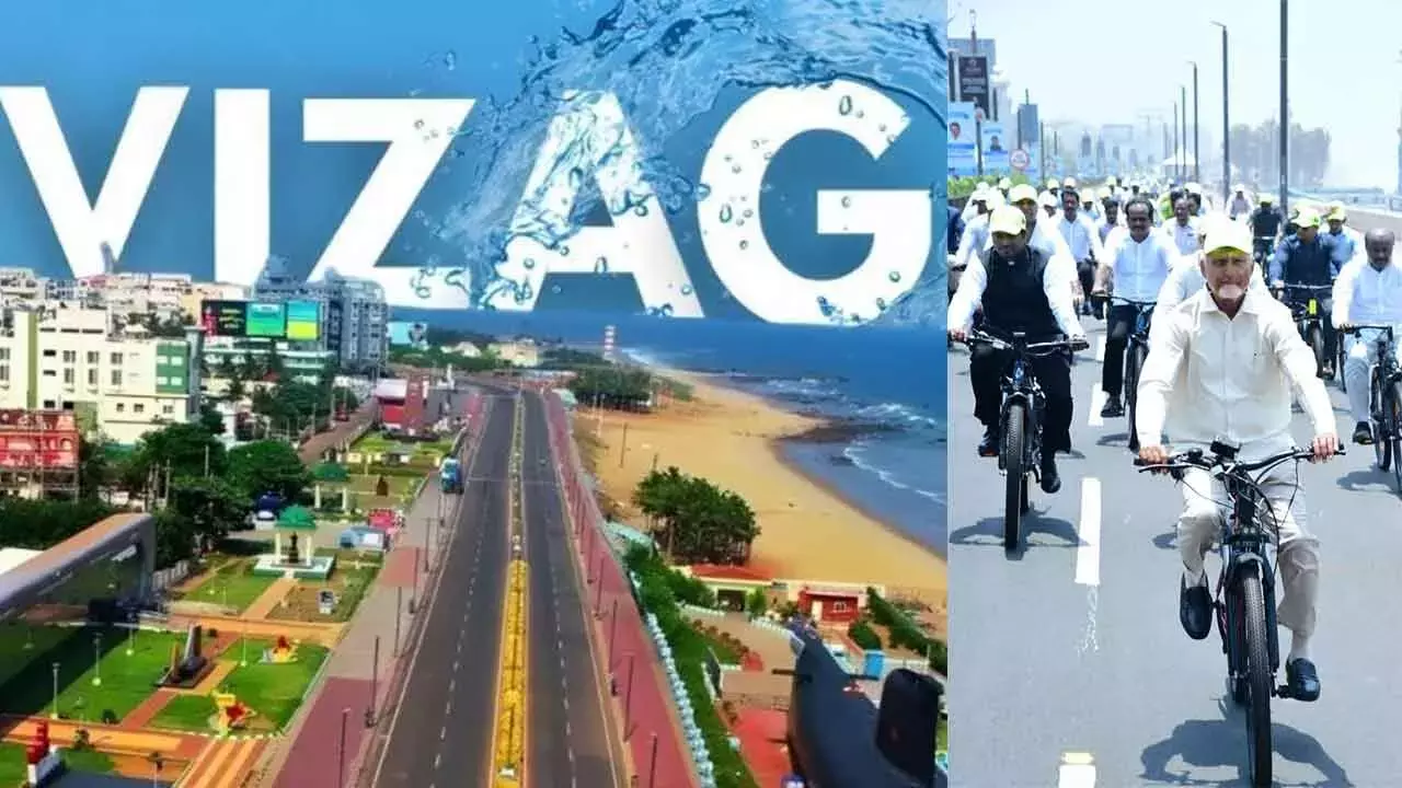 Andhra के मुख्यमंत्री ने विश्व पर्यावरण दिवस पर विशाखापत्तनम में साइकिल चलाई