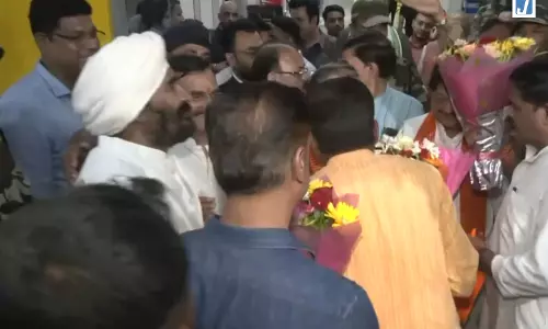 भोपाल एयरपोर्ट पर तरुण चुघ का भव्य स्वागत, 2047 तक विकसित भारत बनाने का जताया संकल्प