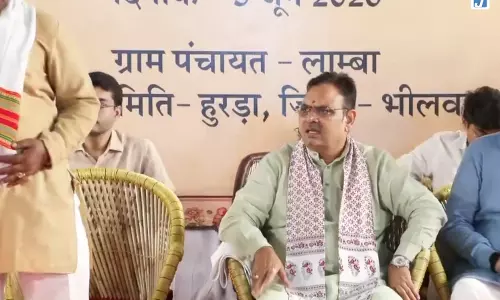 सीएम भजनलाल शर्मा लांबा गांव में ग्राम विकास चौपाल में हुए शामिल