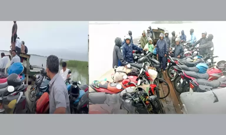 Assam के लखीमपुर में अचानक बढ़ा जलस्तर, नावें फंसने से लोगों में दहशत