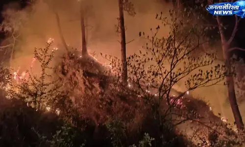 Bageshwar : जंगल की आग भड़क, स्थानीय लोगों और पूर्व सांसद ने बुझाने में लगाई मेहनत