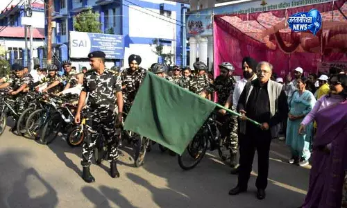 Dharamsala सीईसी ने साइकिल रैली को दिखाई हरी झंडी