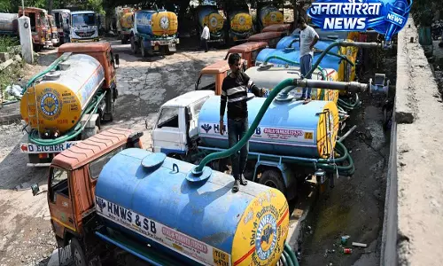 Hyderabad में पानी की कमी के कारण टैंकर में देरी