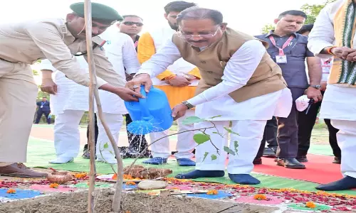 CM साय ने ‘एक पेड़ मां के नाम’ अभियान के तहत किया पीपल का पौधारोपण CM साय ने ‘एक पेड़ मां के नाम’ अभियान के तहत किया पीपल का पौधारोपण