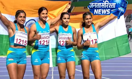 भारतीय महिला 4x100m रिले टीम ने न्यू ताइपे सिटी ओपन में गोल्ड जीत किया