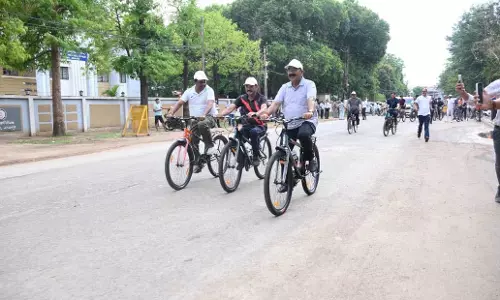 डिप्टी CM अरुण साव ने सायकल चलाकर फिट रहने और पर्यावरण संरक्षण का दिया संदेश