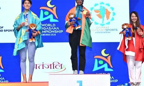 विश्व योगासन चैंपियनशिप के अंतिम से पहले दिन भारत की स्वर्ण पदक बढ़त में Gujarat की हिना राजगोर का योगदान