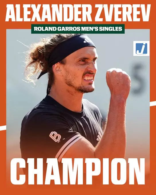 जर्मनी के अलेक्जेंडर ज्वेरेव ने जीता French Open, खिताबी मुकाबले में दिखाई दमदार खेल जर्मनी के अलेक्जेंडर ज्वेरेव ने जीता French Open, खिताबी मुकाबले में दिखाई दमदार खेल
