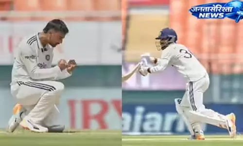 मानव सुथार का डेब्यू शानदार, रहमत शाह को आउट कर गिराया पांचवां विकेट