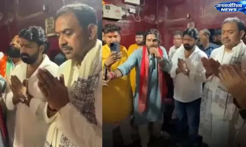 Pawan Singh ने भलुनीधाम में मां यक्षिणी भवानी के किए दर्शन