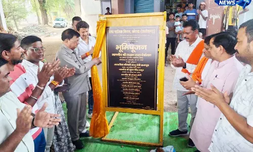 उद्योग मंत्री ने किया 40 लाख रूपए के सड़क डामरीकरण कार्य का शुभारंभ
