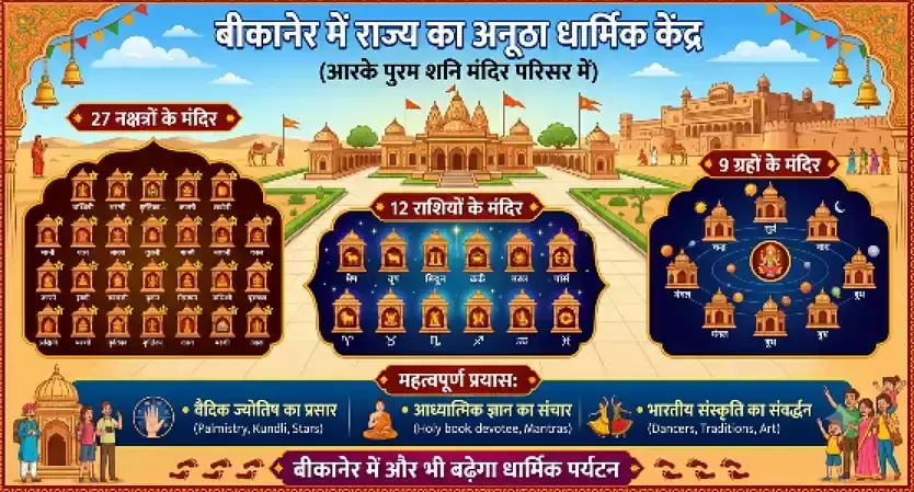 Bikaner: बीकानेर को मिलेगी आध्यात्मिक और सांस्कृतिक पहचान की नई सौगात Bikaner: बीकानेर को मिलेगी आध्यात्मिक और सांस्कृतिक पहचान की नई सौगात