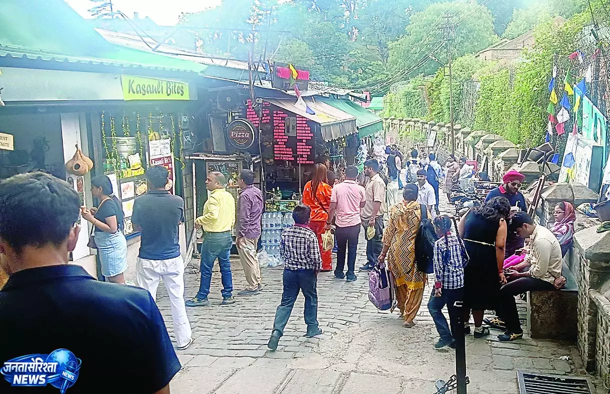 वीकेंड पर कसौली-चायल पहुंचे सैलानी, बढ़ी रौनक वीकेंड पर कसौली-चायल पहुंचे सैलानी, बढ़ी रौनक