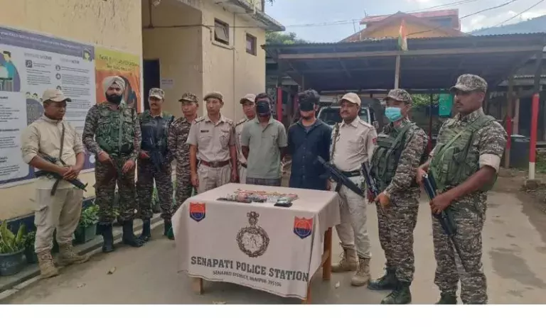 Manipur : ड्रग्स के खिलाफ कार्रवाई में तीन लोग गिरफ्तार, ब्राउन शुगर और हेरोइन जब्त Manipur : ड्रग्स के खिलाफ कार्रवाई में तीन लोग गिरफ्तार, ब्राउन शुगर और हेरोइन जब्त