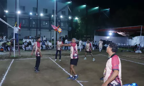 RKRC चारभुजा टीम रही वॉलीबॉल शूटिंग प्रतियोगिता के उद्घाटन मेच में विजेता