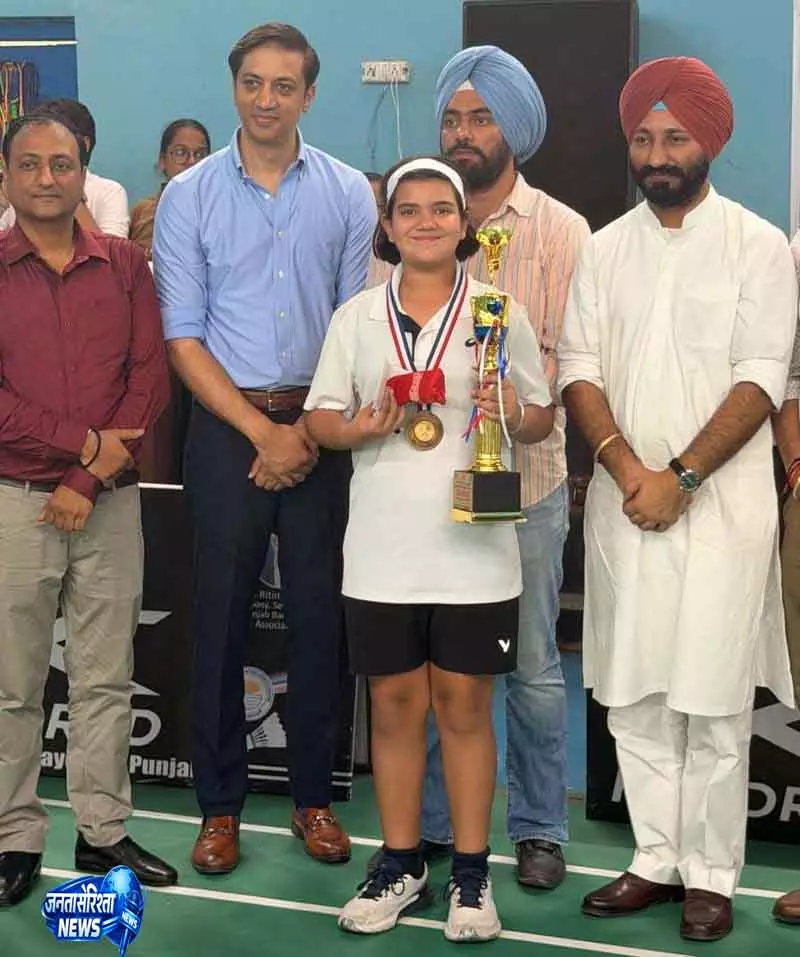 Ludhiana के शटलर ने स्टेट रैंकिंग टूर्नामेंट में दो गोल्ड मेडल जीते Ludhiana के शटलर ने स्टेट रैंकिंग टूर्नामेंट में दो गोल्ड मेडल जीते