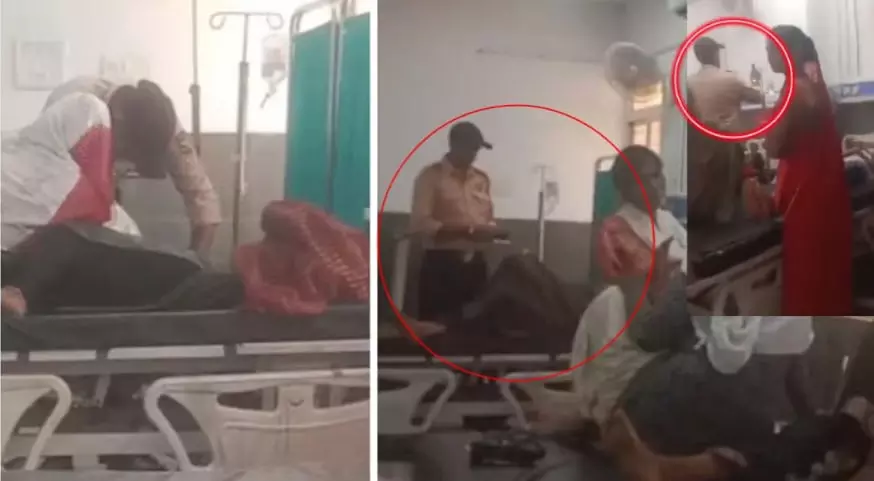 सिंगरौली CHC में सिक्योरिटी गार्ड ने मरीज़ों को इंजेक्शन और IV लगाते हुए वायरल हुआ वीडियो सिंगरौली CHC में सिक्योरिटी गार्ड ने मरीज़ों को इंजेक्शन और IV लगाते हुए वायरल हुआ वीडियो