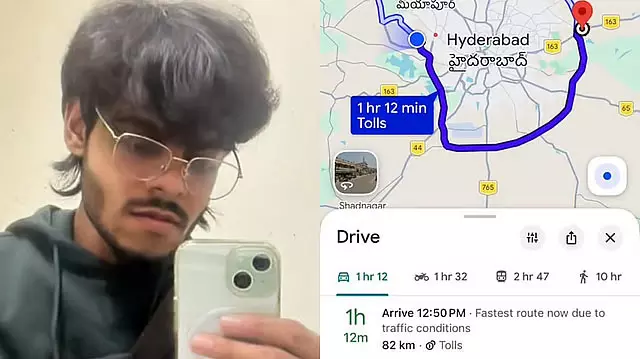 Hyderabad-बेंगलुरु इंफ्रास्ट्रक्चर बहस तेज, 82 किमी यात्रा वाले वायरल पोस्ट ने खड़ा किया विवाद Hyderabad-बेंगलुरु इंफ्रास्ट्रक्चर बहस तेज, 82 किमी यात्रा वाले वायरल पोस्ट ने खड़ा किया विवाद