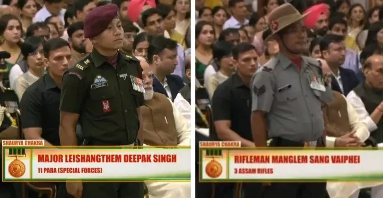 Manipur : वीरता सम्मान से सम्मानित दो मणिपुरी नागरिकों की उपलब्धि पर सीएम ने जताया गर्व Manipur : वीरता सम्मान से सम्मानित दो मणिपुरी नागरिकों की उपलब्धि पर सीएम ने जताया गर्व