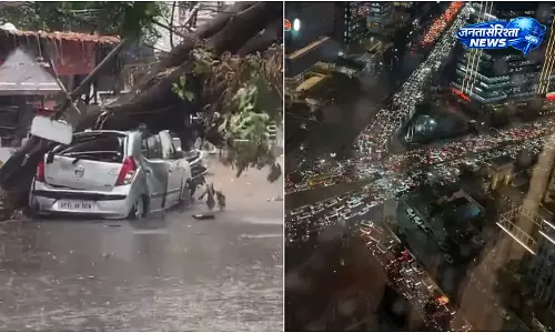 Hyderabad : 20 मिनट की बारिश ने शहर को किया जाम, करंट से दो लोगों की मौत Hyderabad : 20 मिनट की बारिश ने शहर को किया जाम, करंट से दो लोगों की मौत