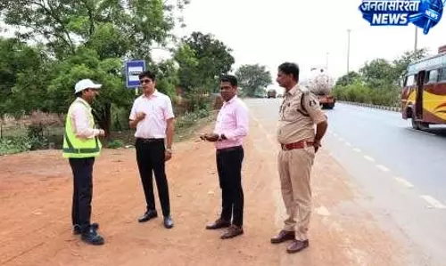 सड़क दुर्घटनाओं को रोकने संयुक्त टीम द्वारा चिन्हित ब्लैकस्पॉट का निरीक्षण सड़क दुर्घटनाओं को रोकने संयुक्त टीम द्वारा चिन्हित ब्लैकस्पॉट का निरीक्षण