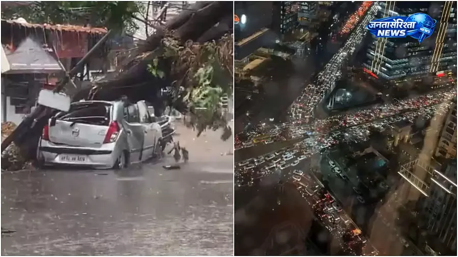 Hyderabad : 20 मिनट की बारिश ने शहर को किया जाम, करंट से दो लोगों की मौत Hyderabad : 20 मिनट की बारिश ने शहर को किया जाम, करंट से दो लोगों की मौत