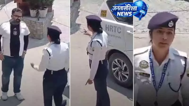 Shimla में पर्यटक-ट्रैफिक पुलिस विवाद Shimla में पर्यटक-ट्रैफिक पुलिस विवाद