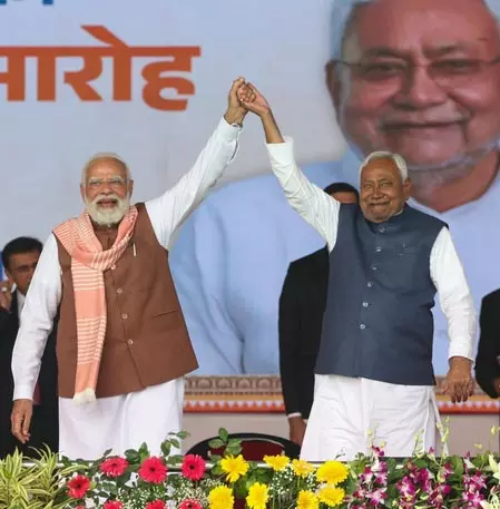 प्रधानमंत्री मोदी की उपलब्धि लोकतंत्र की शक्ति का प्रमाण : नीतीश कुमार प्रधानमंत्री मोदी की उपलब्धि लोकतंत्र की शक्ति का प्रमाण : नीतीश कुमार