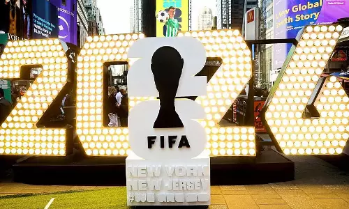 भारत में FIFA विश्व कप 2026 के बड़े मैच डीडी स्पोर्ट्स पर मुफ्त में दिखेंगे, फुटबॉल फैंस को राहत भारत में FIFA विश्व कप 2026 के बड़े मैच डीडी स्पोर्ट्स पर मुफ्त में दिखेंगे, फुटबॉल फैंस को राहत