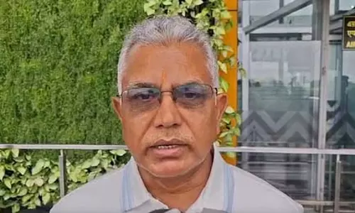 राहुल गांधी के साथ अभिषेक बनर्जी की मुलाकात पर मंत्री दिलीप घोष का तंज, कहा- टीएमसी खुद साइन बोर्ड बनी राहुल गांधी के साथ अभिषेक बनर्जी की मुलाकात पर मंत्री दिलीप घोष का तंज, कहा- टीएमसी खुद साइन बोर्ड बनी