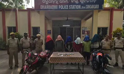 Sundargarh : पुलिस ने धारुआडीही क्लिनिक लूट के छह घंटे में छह आरोपियों को किया गिरफ्तार Sundargarh : पुलिस ने धारुआडीही क्लिनिक लूट के छह घंटे में छह आरोपियों को किया गिरफ्तार