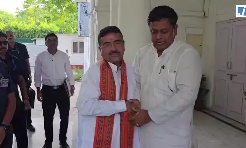 बंगाल के मुख्यमंत्री का स्वागत, सुकांत मजूमदार ने दी शुभकामनाएं