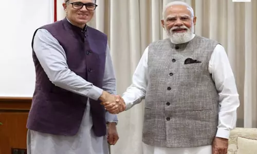 मुख्यमंत्री उमर अब्दुल्ला ने प्रधानमंत्री मोदी से की मुलाकात