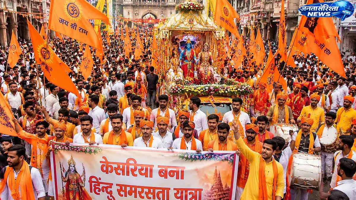 Rajmohalla से राजवाड़ा तक ‘केसरिया बाना’ यात्रा, एकता का संदेश Rajmohalla से राजवाड़ा तक ‘केसरिया बाना’ यात्रा, एकता का संदेश