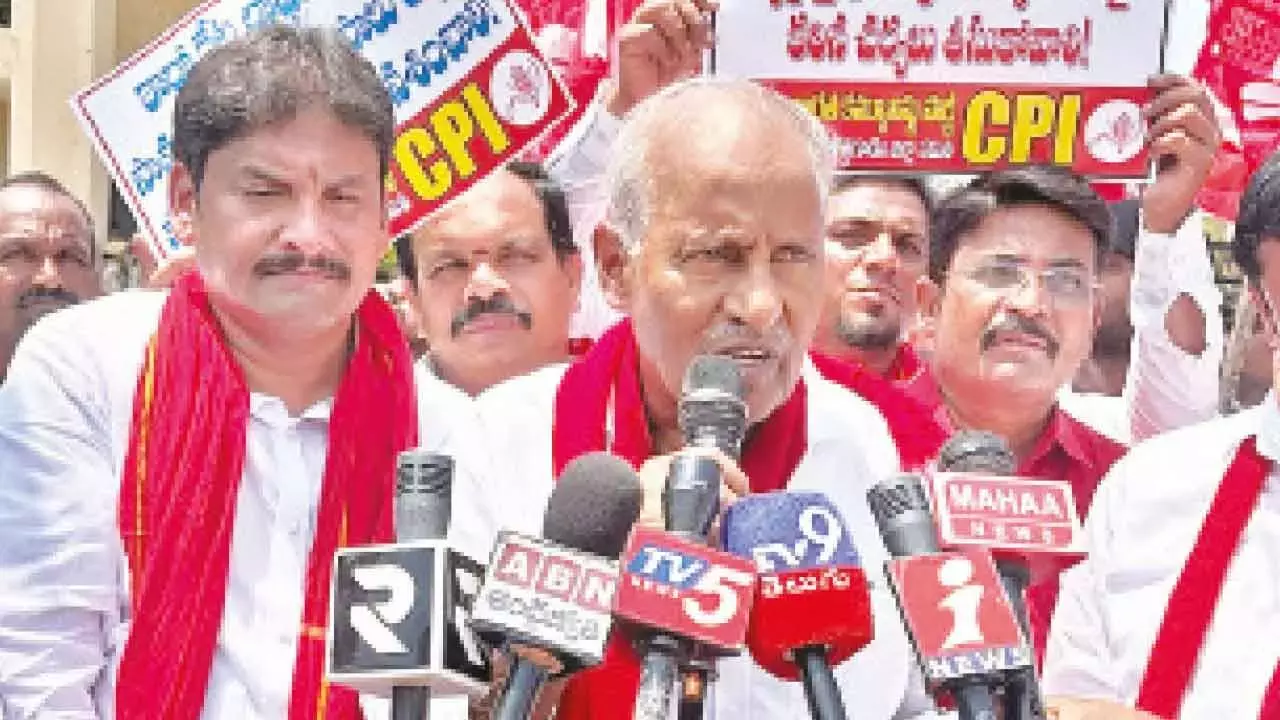 CPI ने ज़रूरी चीज़ों की बढ़ती कीमतों के ख़िलाफ़ विरोध प्रदर्शन किया