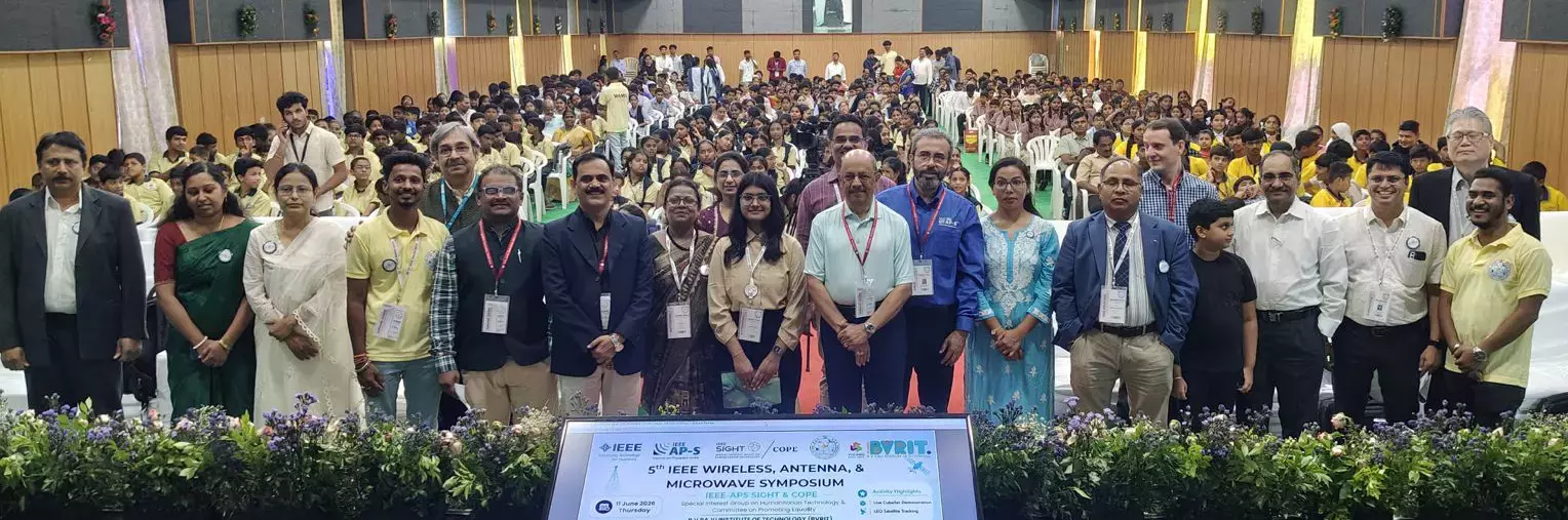 नरसापुर में IEEE WAMS-2026 में क्यूबसैट डेमो और स्पेस टेक आउटरीच ने छात्रों को आकर्षित किया नरसापुर में IEEE WAMS-2026 में क्यूबसैट डेमो और स्पेस टेक आउटरीच ने छात्रों को आकर्षित किया