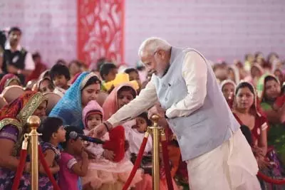 भारत की नारीशक्ति राष्ट्र निर्माण की आधारशिला, प्रधानमंत्री मोदी ने गिनाईं 12 साल की उपलब्धियां भारत की नारीशक्ति राष्ट्र निर्माण की आधारशिला, प्रधानमंत्री मोदी ने गिनाईं 12 साल की उपलब्धियां